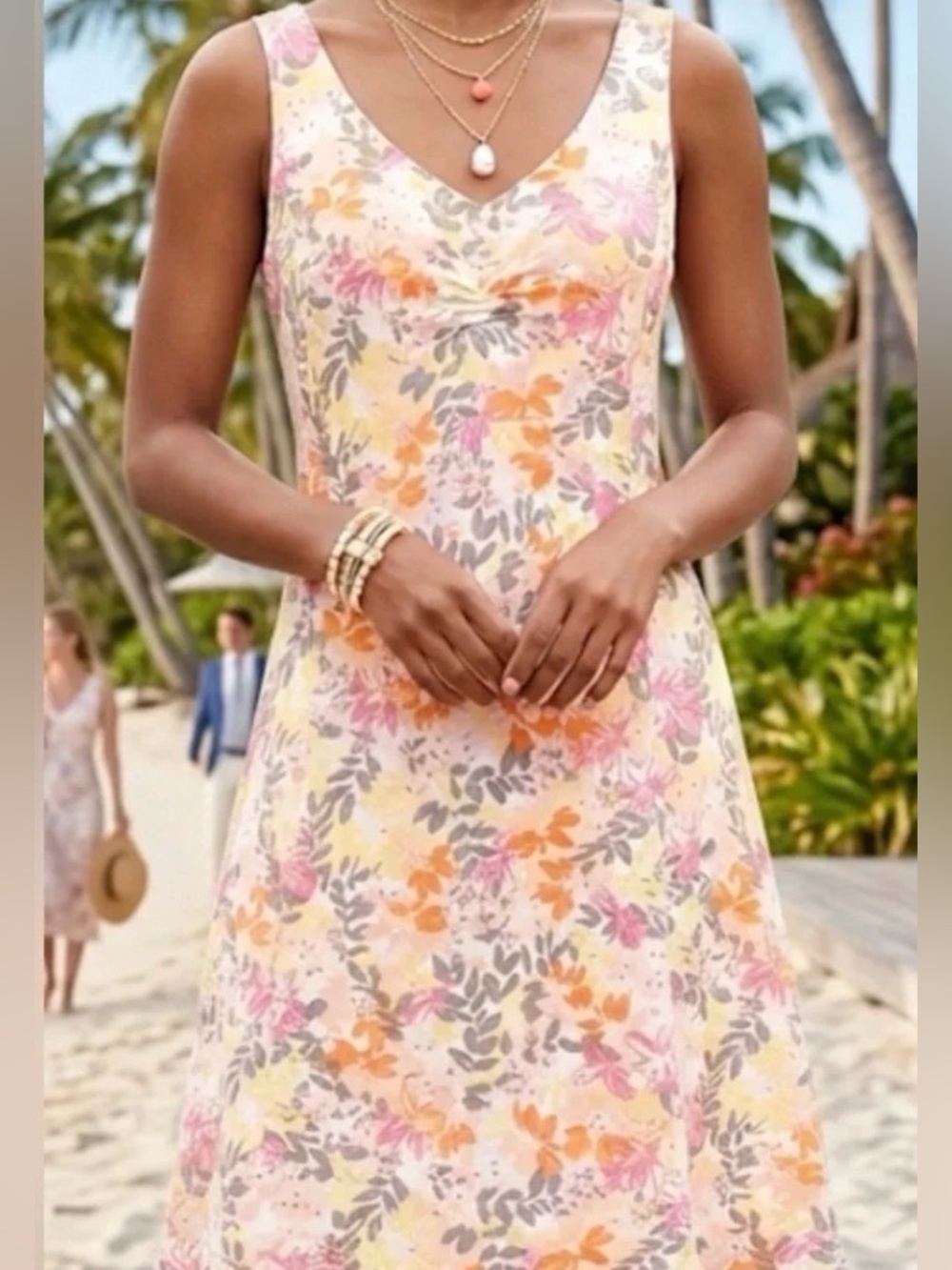 J. Jill Floral Lightweight Tank Dress - Size 12